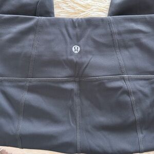 Gray Lululemon Athletic Leggings crop
